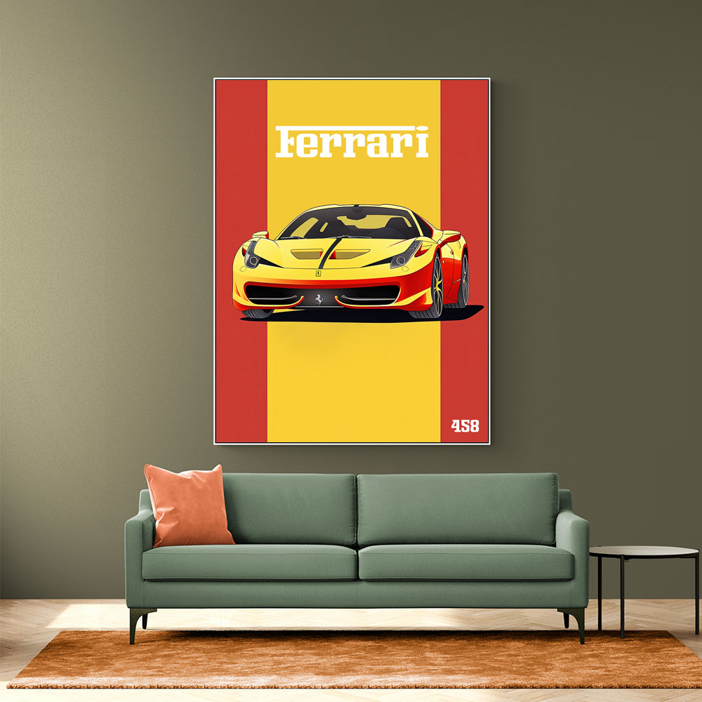 Displate YellowFerrari Limited Poster